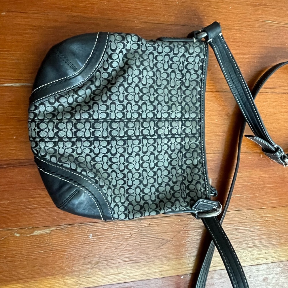 Stylish Coach Black and Gray Women's Bag
